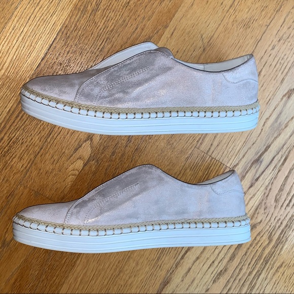 J/SLIDES pink metallic Alara platform slip on flat sneaker 10 - Picture 5 of 10